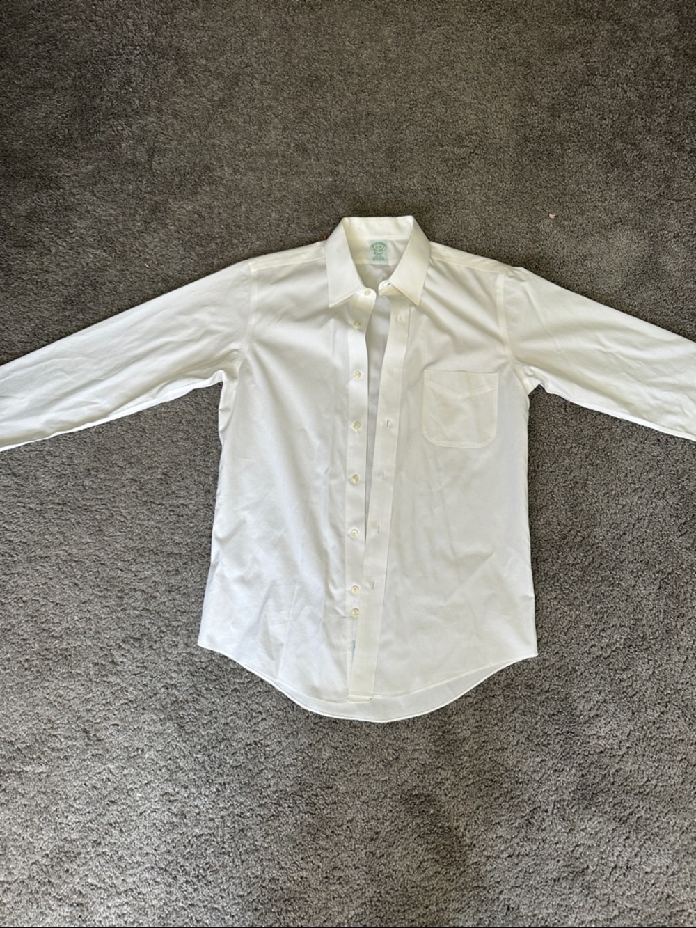 Men's White Button-Down Brooks Brothers Classic Shirt